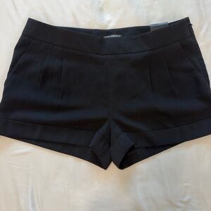 Express Black High-Waist Tailored Women's Shorts